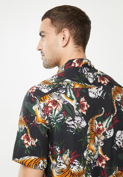 MANGO - Tiger shirt - multi