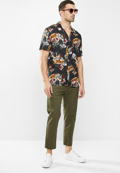 MANGO - Tiger shirt - multi