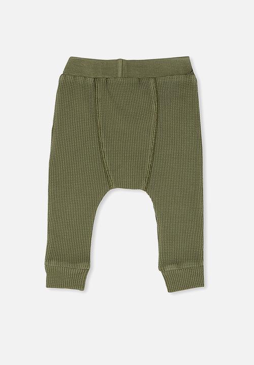 Cotton On - The waffle pant - silver sage