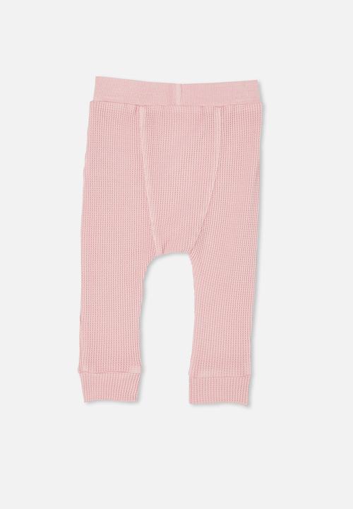 Cotton On - The waffle pant - cali pink