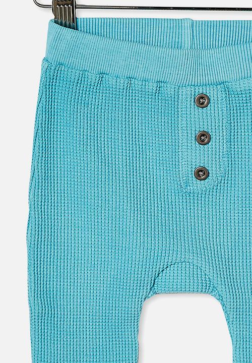 Cotton On - The waffle pant - blue ice