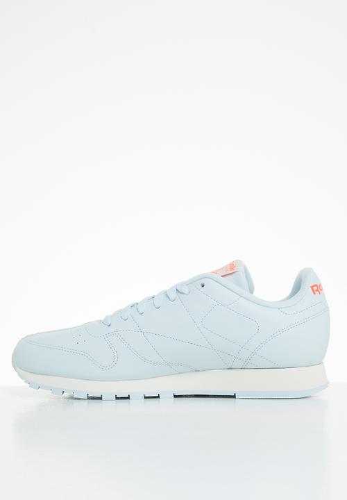 Reebok - Classic leather - chalk blue/classic white/orange flare