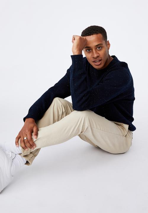 Cotton On - Crew knit - navy nep