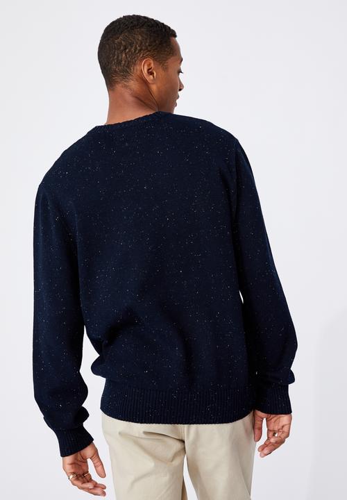 Cotton On - Crew knit - navy nep