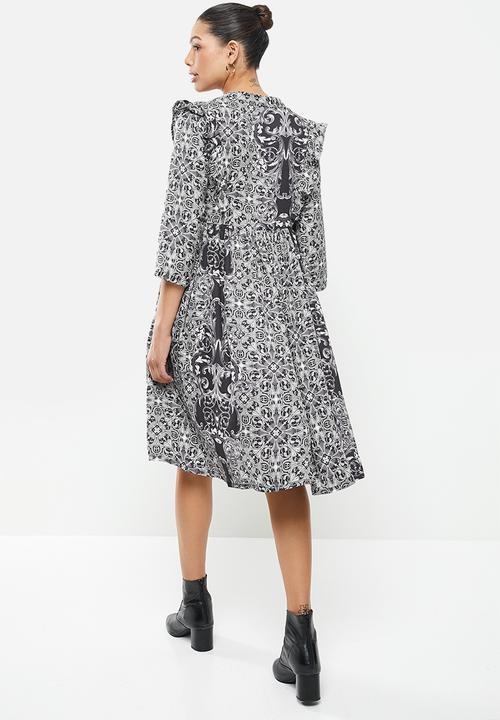 AMANDA LAIRD CHERRY - Nsezi dress - black & white