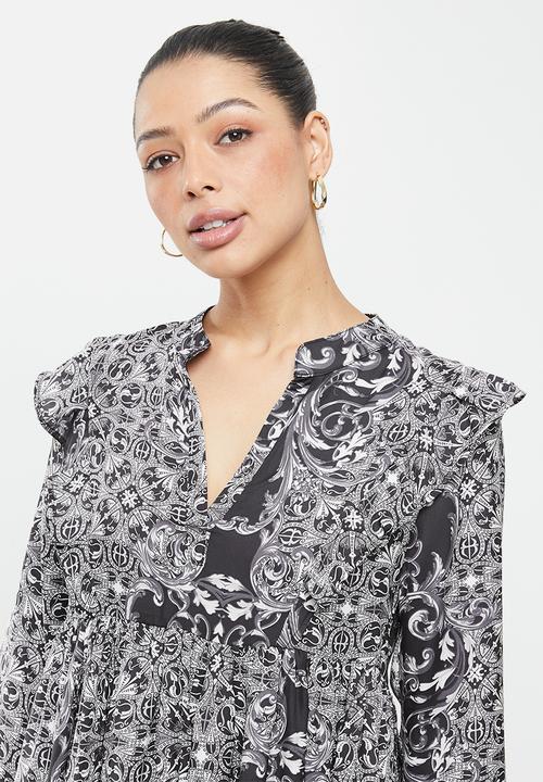 AMANDA LAIRD CHERRY - Nsezi dress - black & white