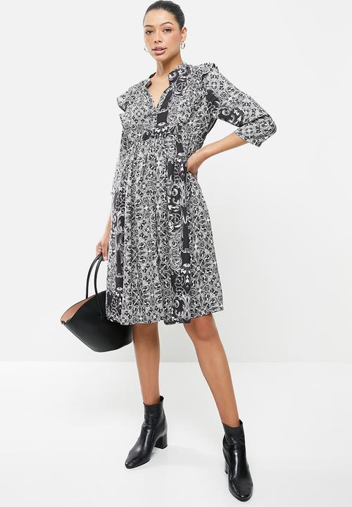 AMANDA LAIRD CHERRY - Nsezi dress - black & white