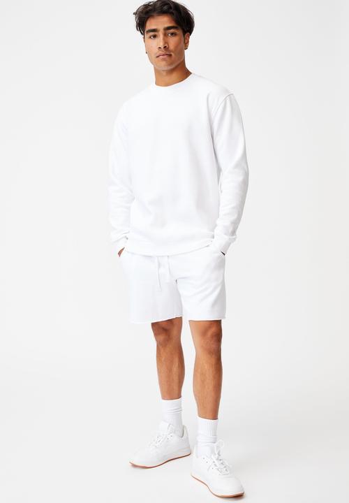 Cotton On - Essential crew fleece - white