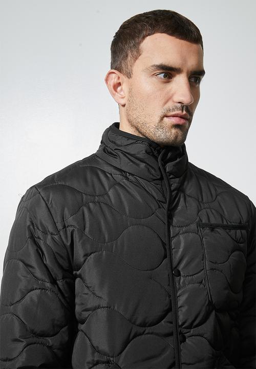Superbalist - Rowley quilted utility jacket - black