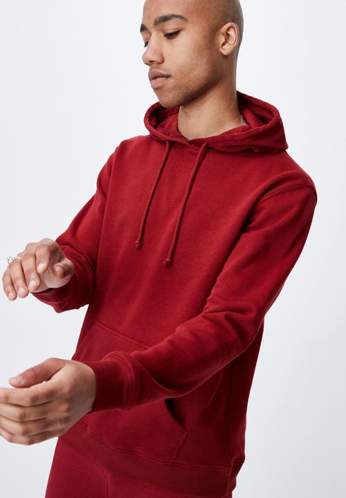 Cotton On - Essential fleece pullover - sun dried red