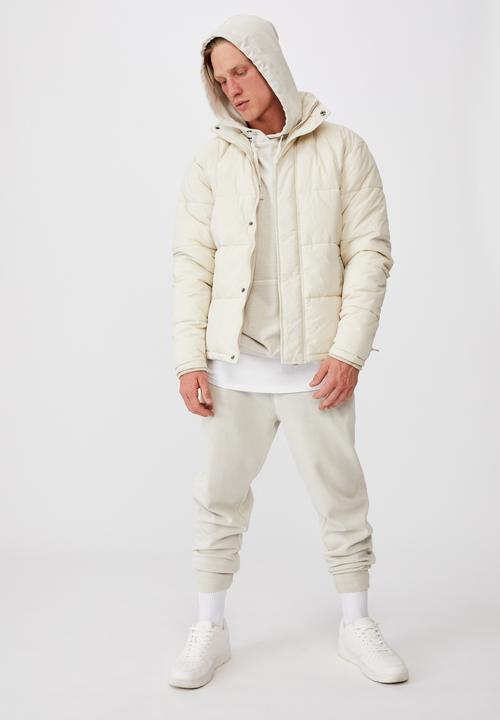 Cotton On - Essential recycled puffer - ecru