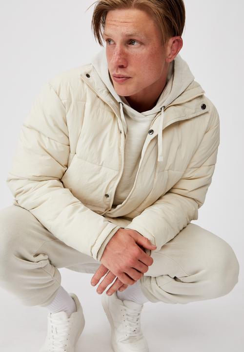 Cotton On - Essential recycled puffer - ecru