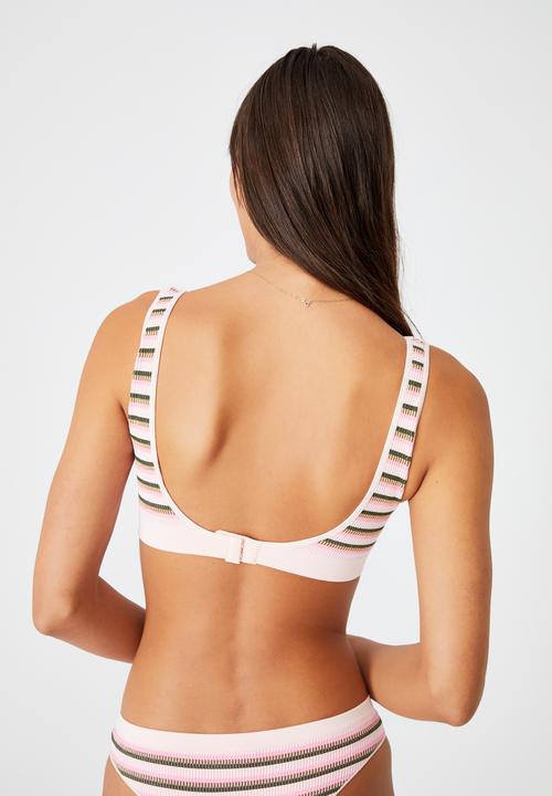 Cotton On - Seamfree plunge bralette - multi 