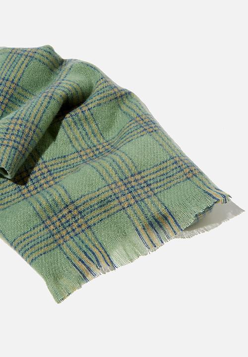 Rubi - Millie mid weight scarf - pistachio green charlotte check