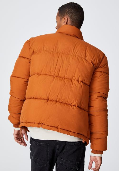 Cotton On - Essential recycled puffer - rust