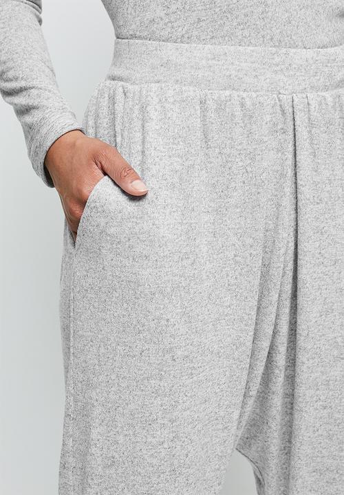 edit - Soft harem pant - grey melange 