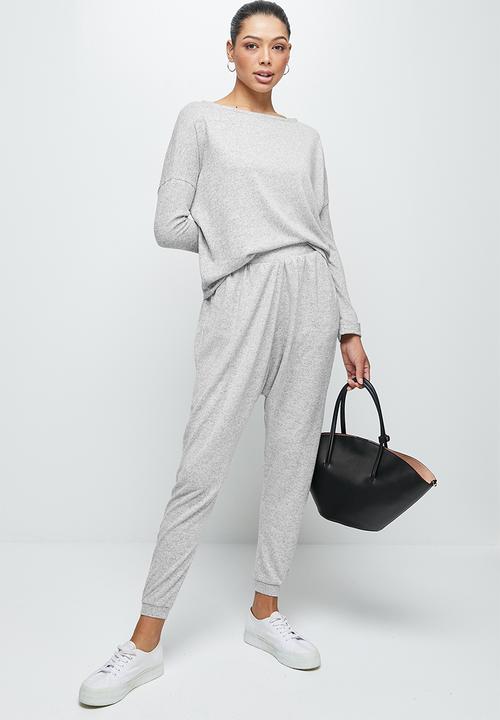 edit - Soft harem pant - grey melange 