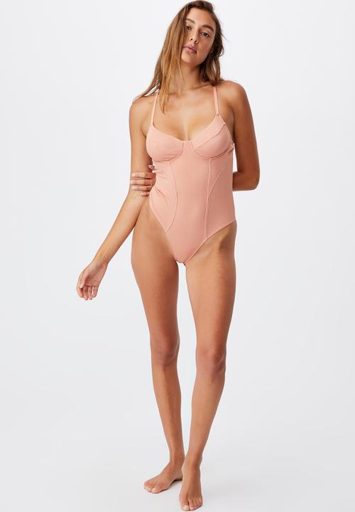 Cotton On - Cotton bodysuit - rose cloud 