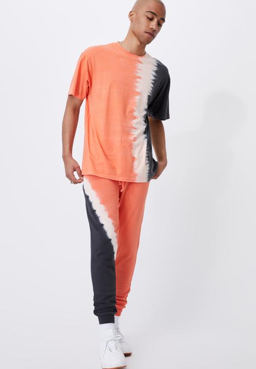 Cotton On - Festival T-shirt - orange dip dye