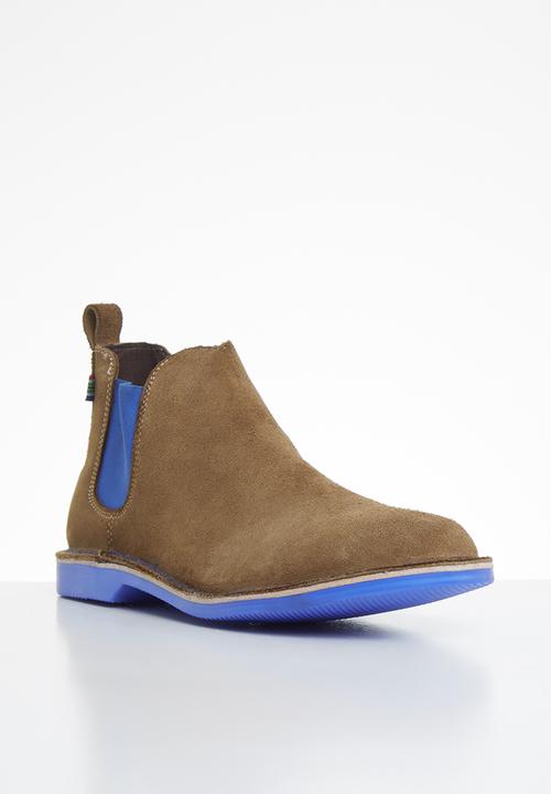 Veldskoen - Chelsea boot - brown & blue
