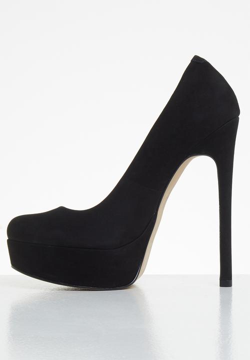 ALDO - Kassandra suede heel - black