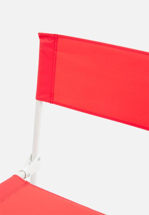 H&S - Beach foldable chair - red