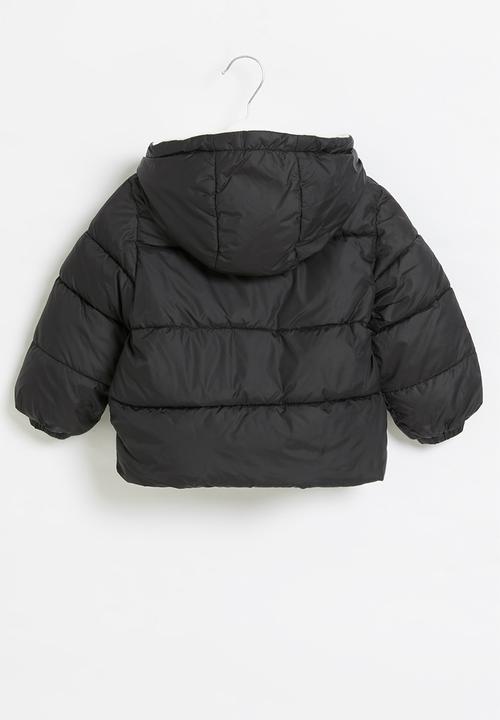 Pop Candy - Boys hooded puffer - black