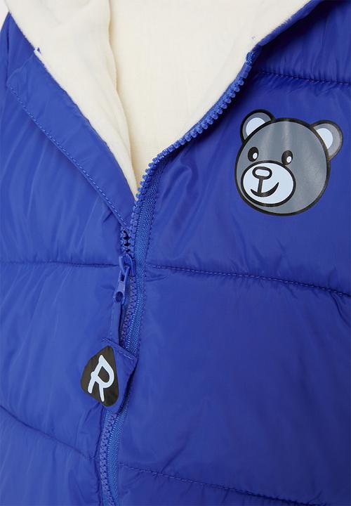 Pop Candy - Boys hooded puffer - cobalt
