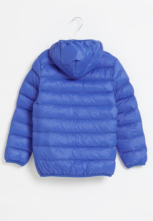 Pop Candy - Boys hooded bomber jacket - blue 