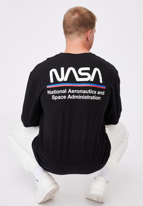 Cotton On - Tbar collab long sleeve T-shirt - black