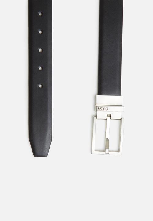 GUESS - Reversible dress belt - black & brown 