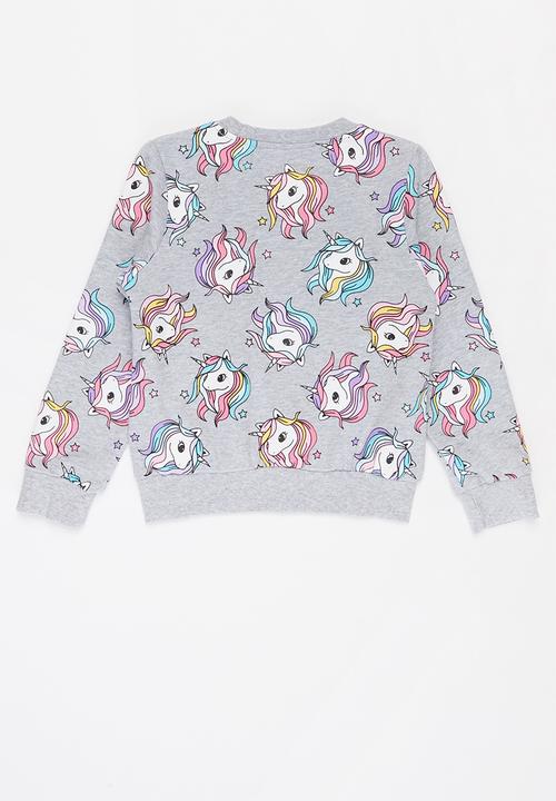Pop Candy - Girls unicorn crewneck - multi