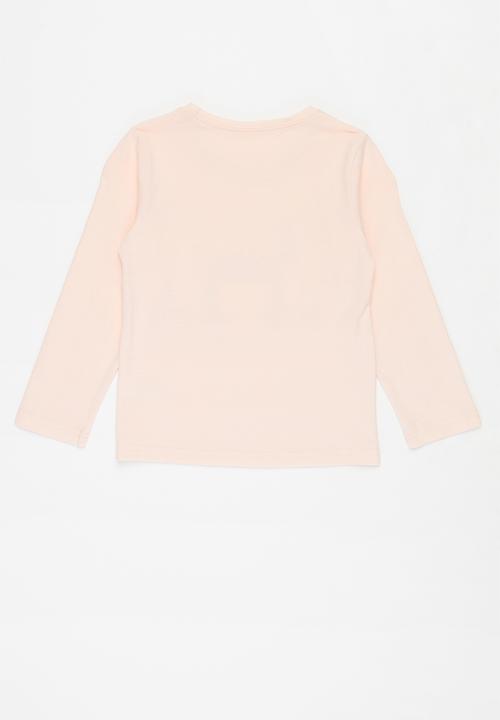 Pop Candy - Girls printed hedgehog long sleeve tee - pink