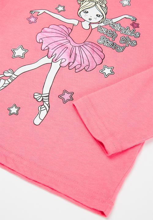 Pop Candy - Girls ballerina tee - pink