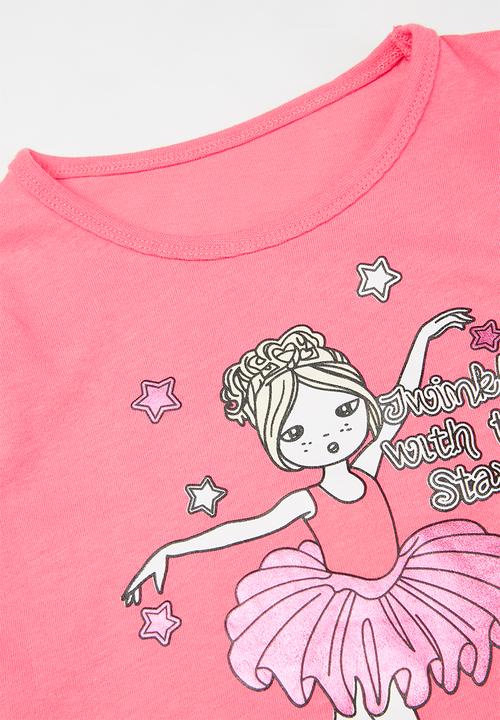 Pop Candy - Girls ballerina tee - pink