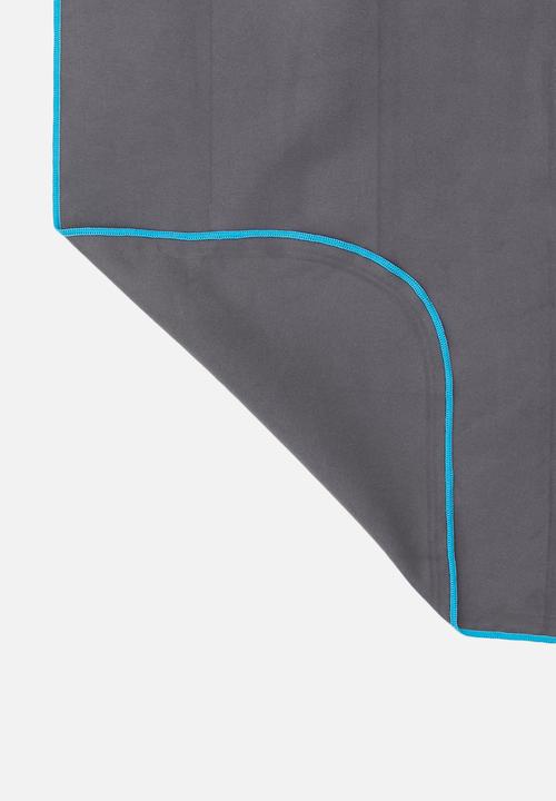 Bobums - Single gym towel - gunmetal & turquoise