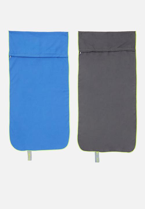 Bobums - Gym towel set of 2 with zip - Multi