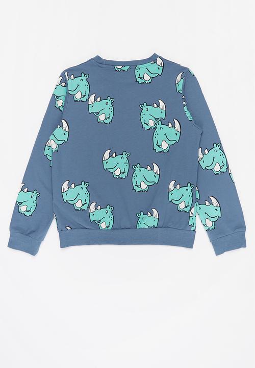 Pop Candy - Boys printed crew - blue