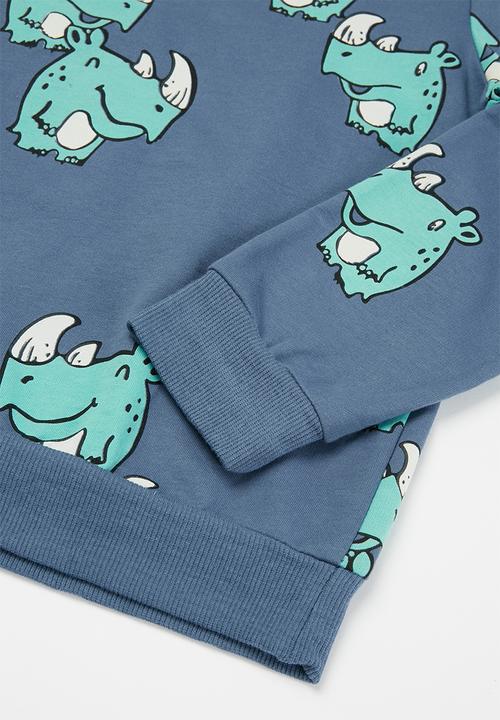 Pop Candy - Boys printed crew - blue