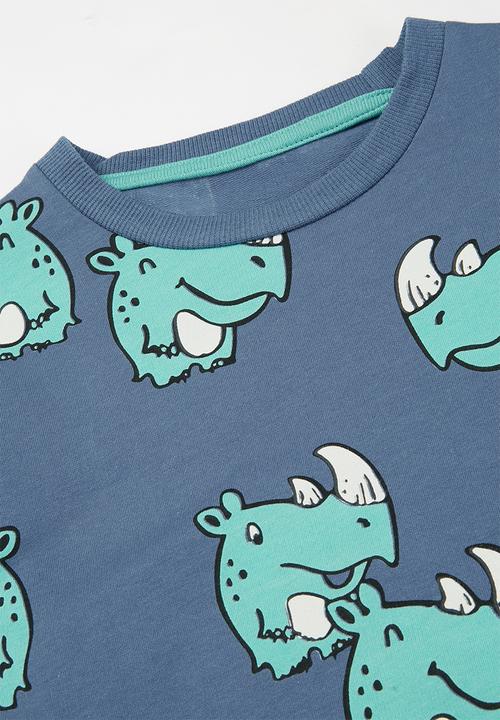 Pop Candy - Boys printed crew - blue