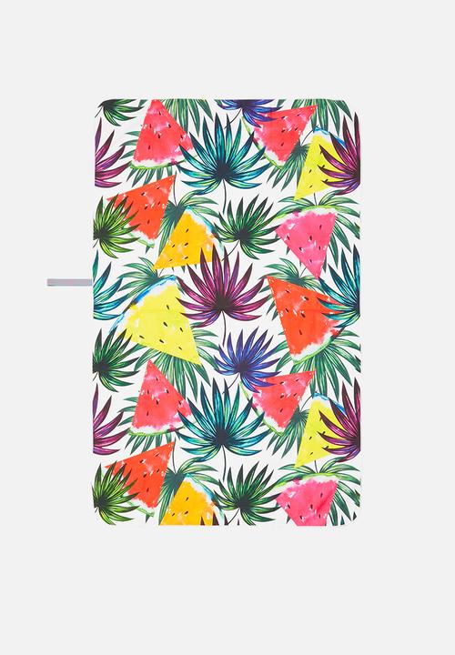 Bobums - Microfibre XL towel - rainbow melon