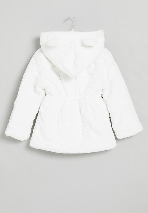 Pop Candy - Girls teddy coat - milk