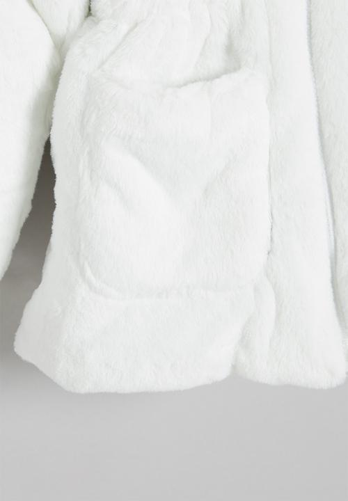 Pop Candy - Girls teddy coat - milk