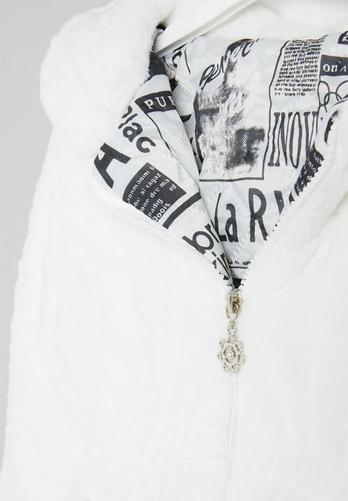 Pop Candy - Girls teddy coat - milk