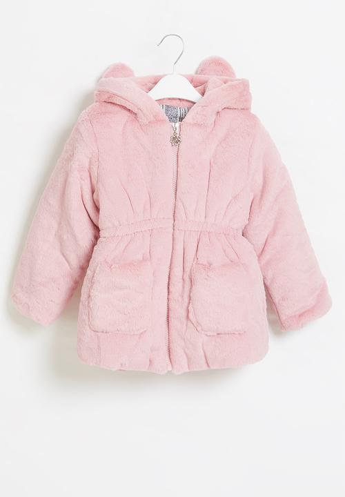 Pop Candy - Girls teddy coat - pink