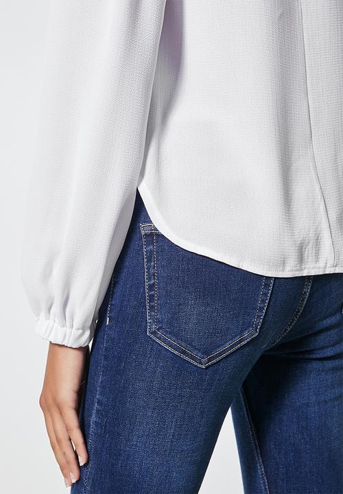 Superbalist - Funnel neck shell - white