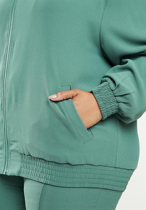 POLO - Plus amelia woven tracksuit jacket - teal