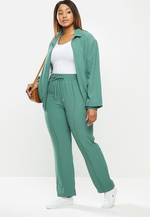 POLO - Plus amelia woven tracksuit pant  - teal