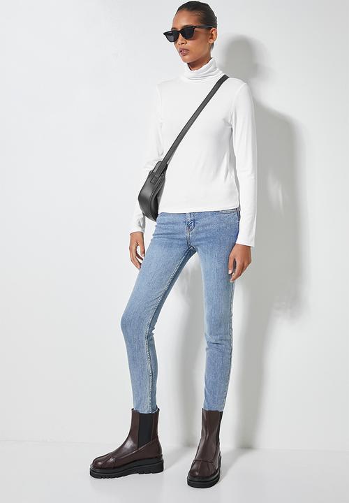 Superbalist - Viscose poloneck - white