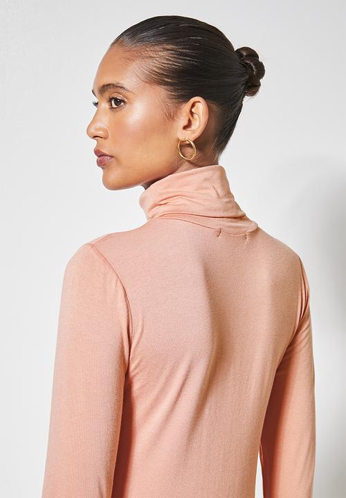 Superbalist - Viscose poloneck - peach